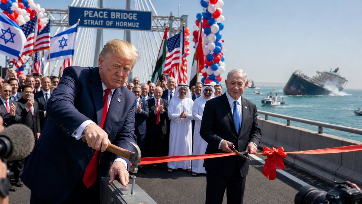 Austin_Harlan's tweet image. Congratulations World! The Peace Bridge is officially open! #imagegen #openai #chatGPT