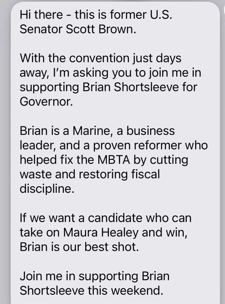 kellygarrity3's tweet image. Former Mass. Senator (and current New Hampshire Senate hopeful) Scott Brown is helping rally support for GOP gubernatorial hopeful Brian Shortsleeve ahead of the MassGOP convention this weekend. #mapoli