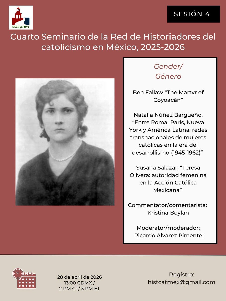 Historians of Catholic Mexico tweet media
