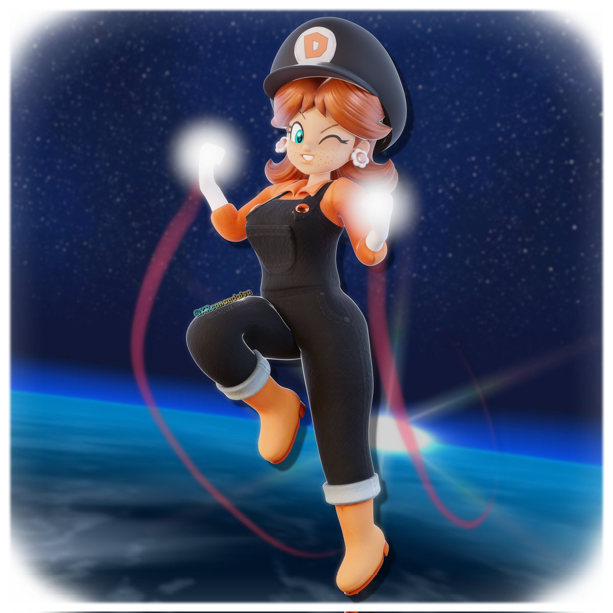 KRcanondaisa's tweet photo. HI IT'S HER BIRTHDAY!!!!!! ty for letting me join this collab!!
felt like doing a throwback to one of my earliest Daisy renders where I had her geared up with the red star :D https://t.co/lewK37qXjH
