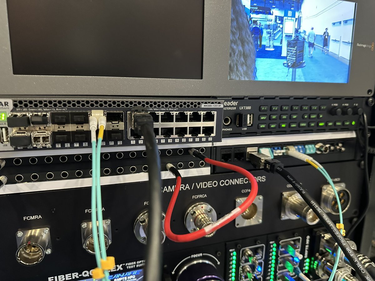 DaleProAudio's tweet photo. Canare’s truck friendly half rack patchbay system #NABShow https://t.co/4X32nOcYDx