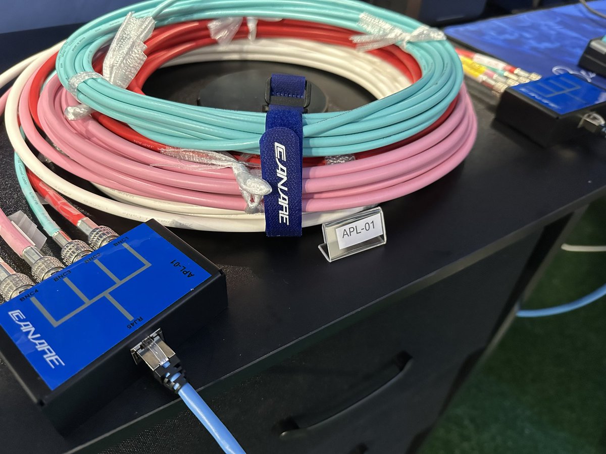 DaleProAudio's tweet photo. The Canare APL-01 turns 4x BNC to Cat6 and back again #NABShow https://t.co/JPX2WFjWSy