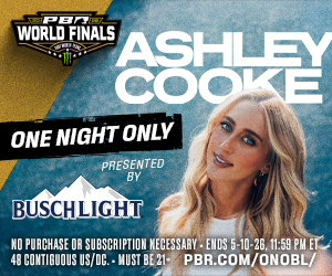 PBR's tweet image. 𝐀𝐒𝐇𝐋𝐄𝐘 𝐂𝐎𝐎𝐊𝐄 is joining us for 𝐎𝐍𝐄 𝐍𝐈𝐆𝐇𝐓 𝐎𝐍𝐋𝐘 presented by Busch Light at World Finals 🎶🍻

ENTER TO WIN 🎟️ pbr.com/ONOBL/

#UnleashTheBeast | @BuschBeer