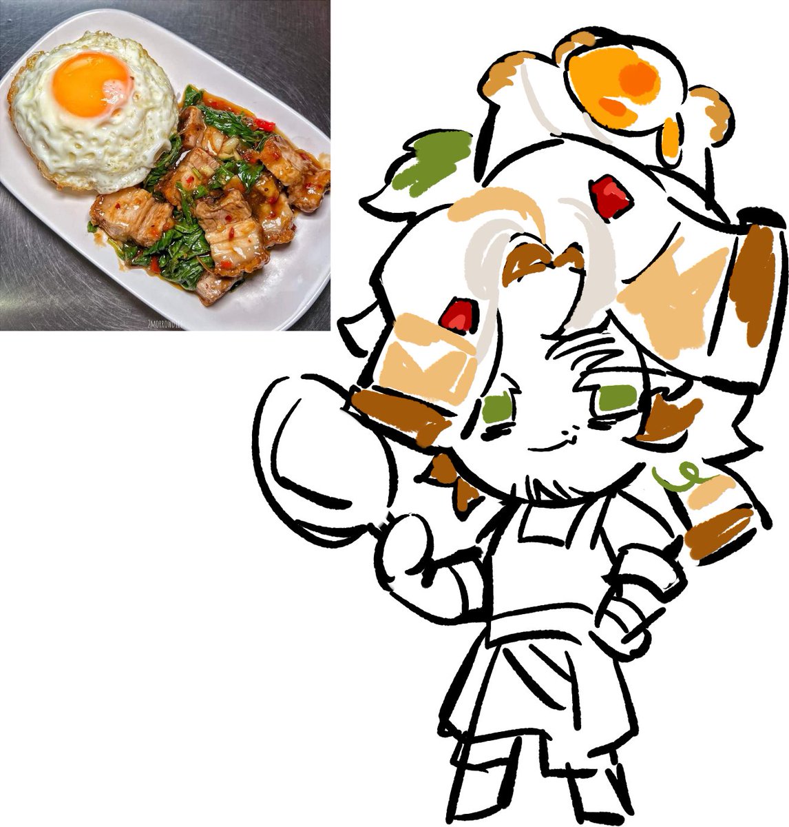 MmopGohhou62929's tweet photo. very hungry while drawing... https://t.co/V51mbtJSWj