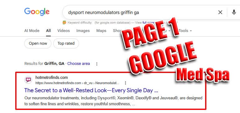 ted_cantu's tweet image. You just can't stop him. Yammering yentas aside we are taking back the Med Spa space....and Atlanta #TedCantu #Success #SEO #MedSpa And for a whole lot of industry keyword terms, AND building a success network to support the surrounding areas.