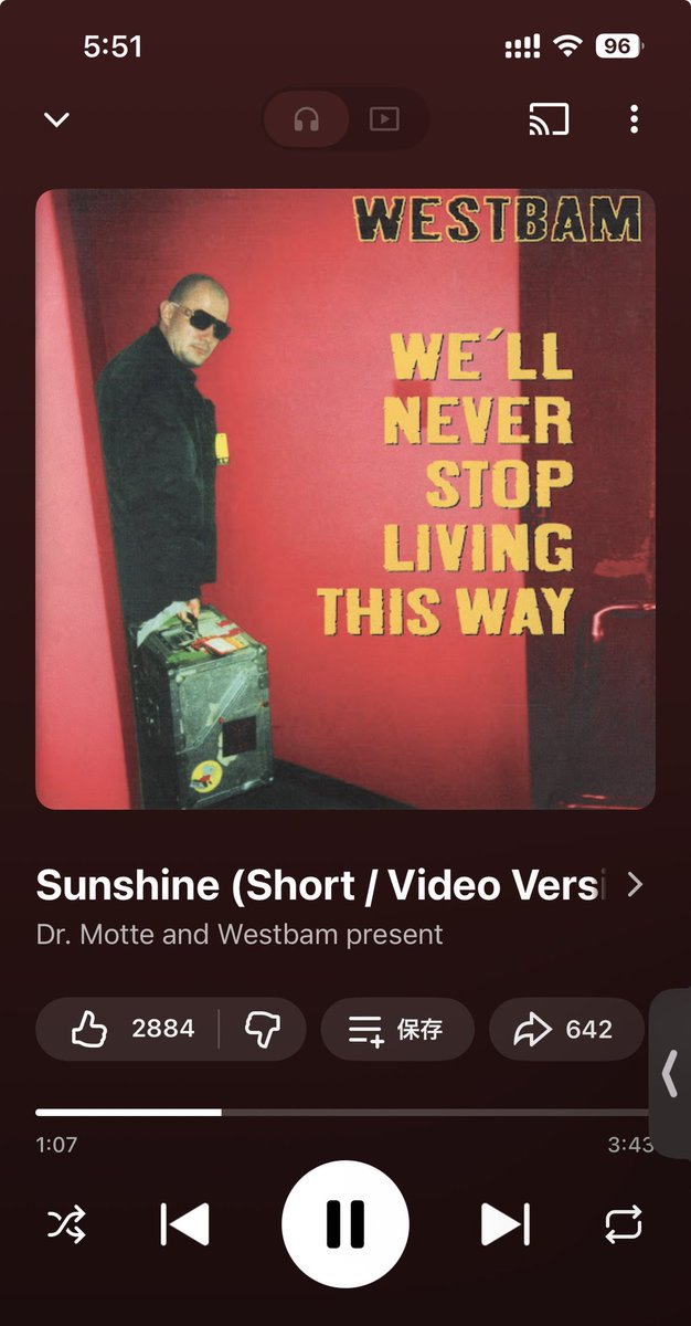 本日のジム応援曲。

Sunshine (Short / Video Version) music.youtube.com/watch?v=2kAxf2… @YouTubeMusicより