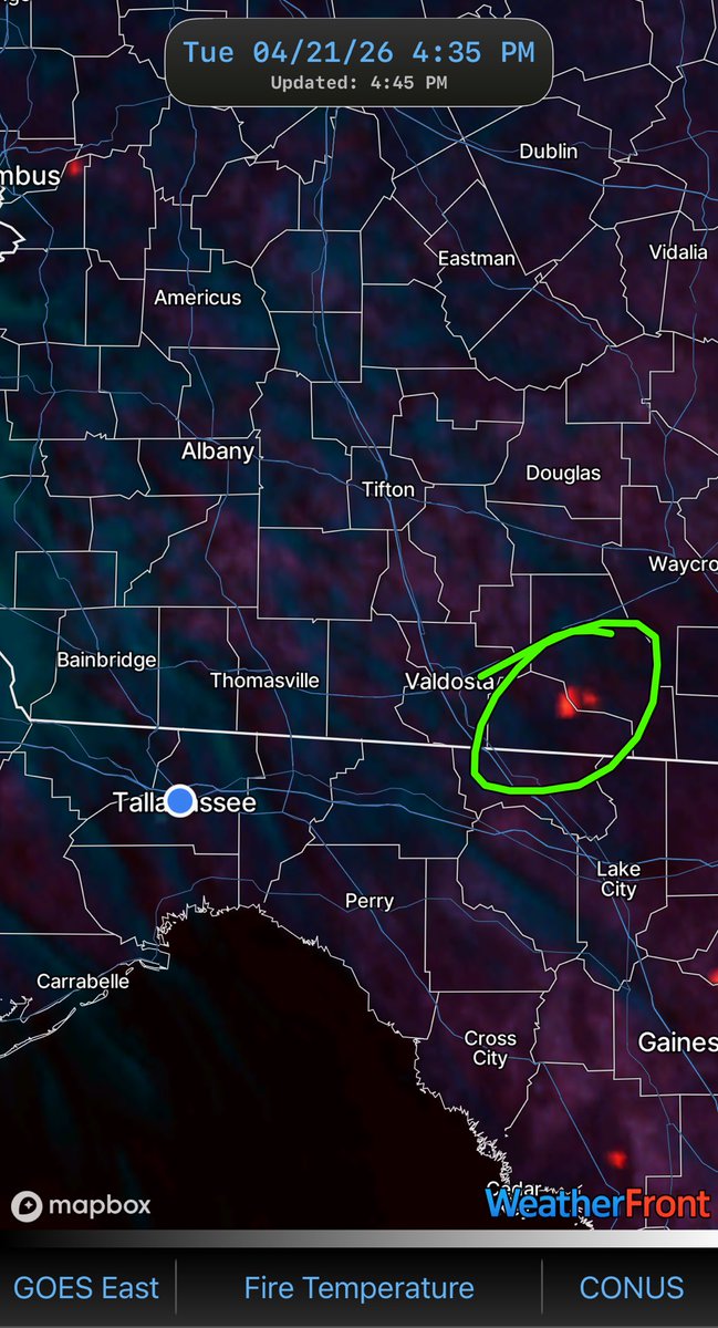 theGavinWhiteWX's tweet photo. Smoky gray skies in Tallahassee today thanks to wildfires in southern Georgia https://t.co/tXgukbgRlg