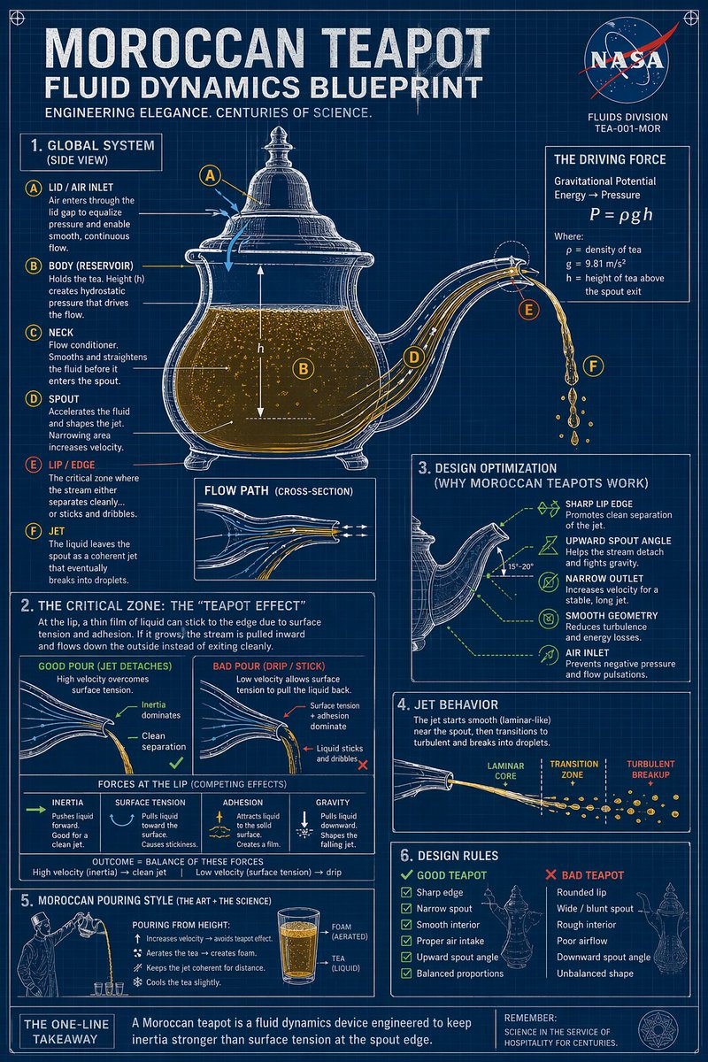 SIMOZT1's tweet photo. The science behind Moroccan🇲🇦 Teapot * Berrad *: A Fluid dynamics blueprint.

Generated with the new ChatGPT Images 2.0. https://t.co/92s8tYbxRz