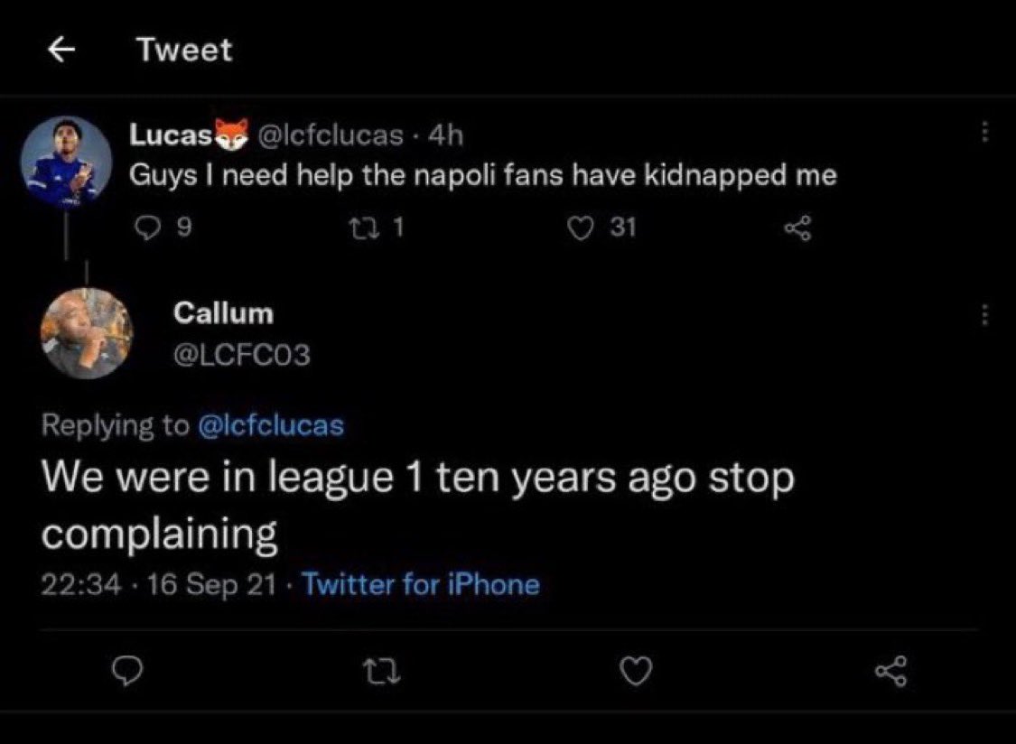 No Context Leicester City tweet media