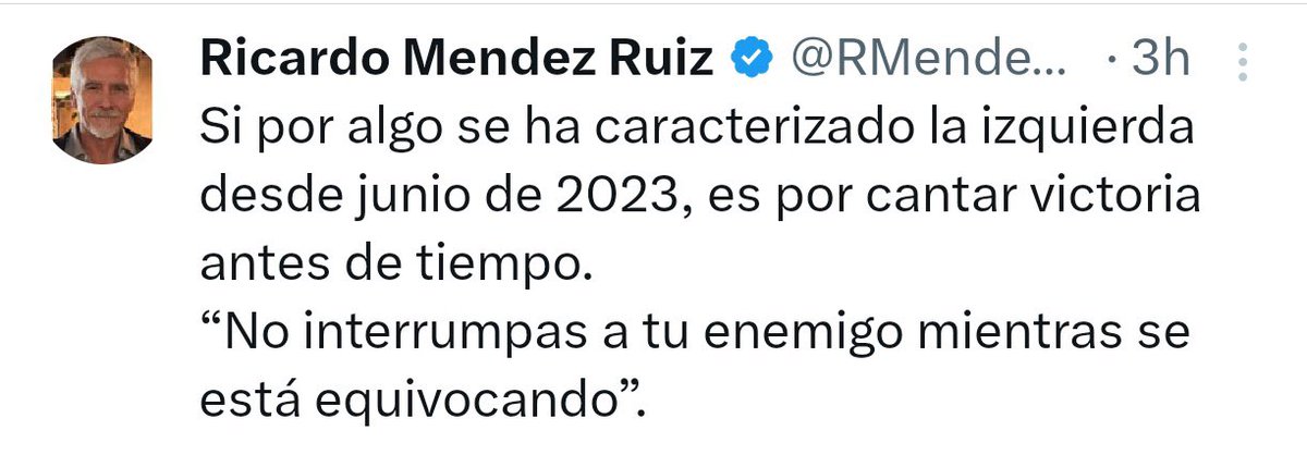 A quien será que no le sale nada? 
-No lo vieron venir
-No llega a la segunda vuelta
-No va a ganar
-No va a asumir
-No llega a Semana Santa
-No llega a Navidad
-La Cony va a ser de la CC
-La Cony va a ser Fiscal de nuevo…

Que más? Me lo recuerdan? 

No lo interrumpamos 😆
