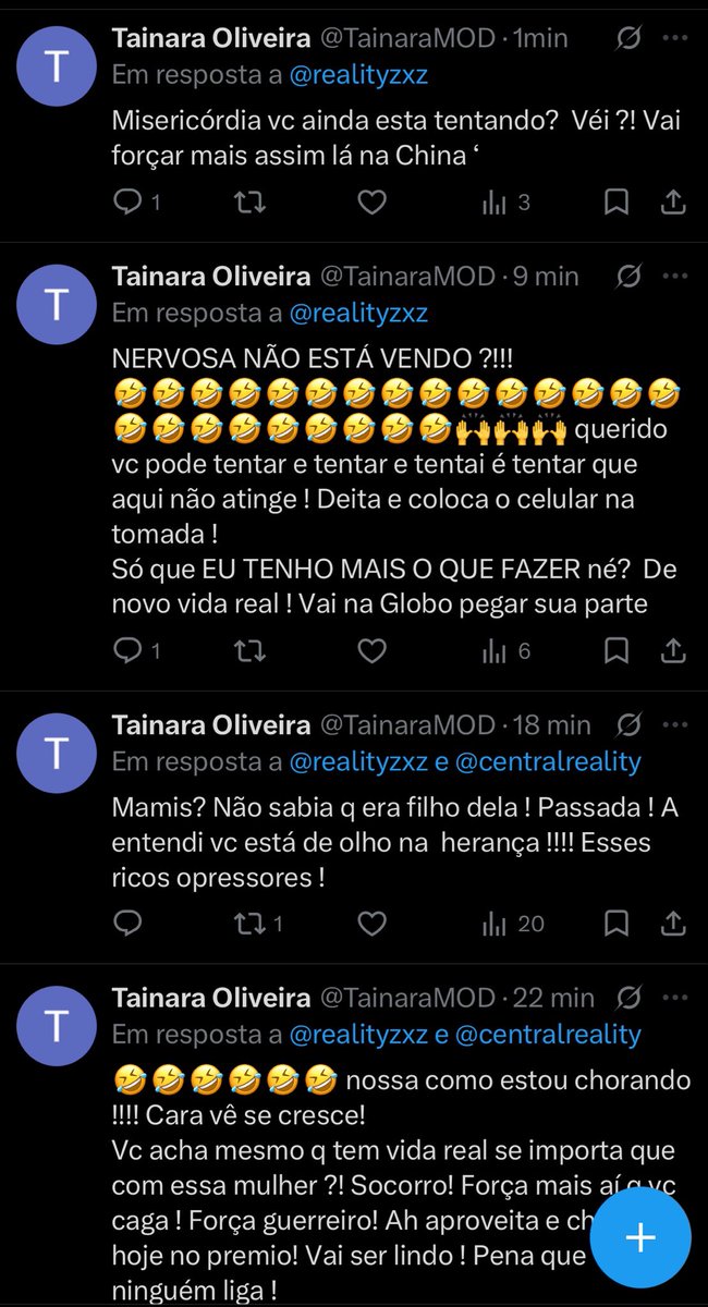 realityzxz's tweet photo. @TainaraMOD só tem uma nervosa aq e não sou eu kkkkkk https://t.co/TXegBMk2yq