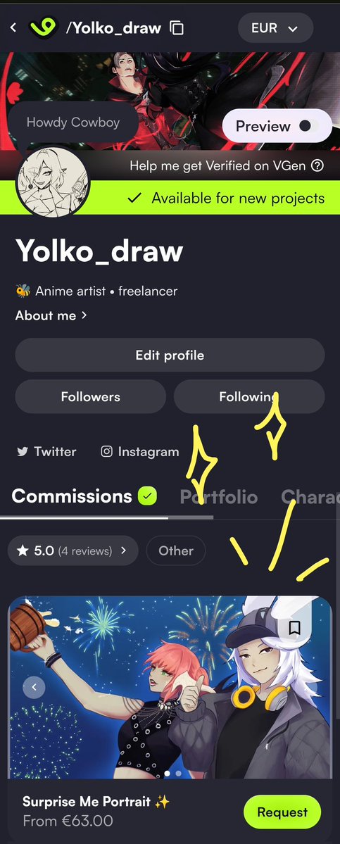 New service added  ! Come see ✨

Skeb/Surprise me 💚
Share are appreciated 
vgen.co/Yolko_draw
#vgen #commission #SKEB #supriseme