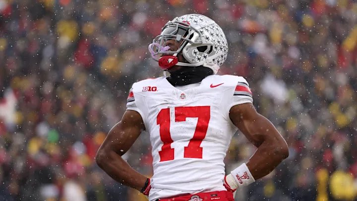 CagedInMMAPod's tweet photo. My 2026 #NFLDraft WR Rankings:

1. Carnell Tate
2. Makai Lemon
3. Jordyn Tyson
4. Omar Cooper Jr
5. Denzel Boston
6. KC Concepcion
7. Germie Bernard
8. Elijah Sarratt
9. Ted Hurst
10. Bryce Lance

Honorable Mention: Chris Brazzell II https://t.co/9YsgFIz8p6