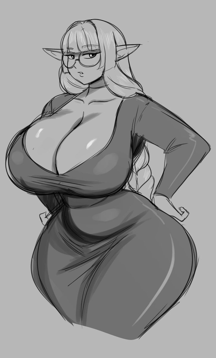ArtJwink's tweet photo. Felt like sketching another elf. Was pretty fun https://t.co/7vZKD9ApwD