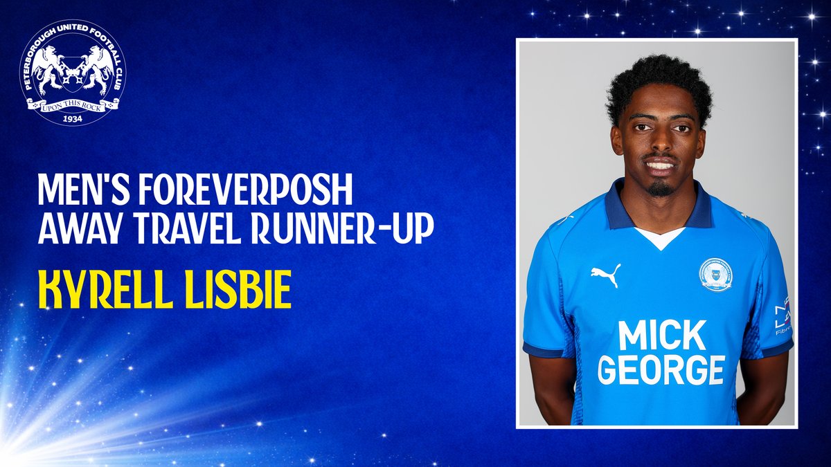 theposh's tweet image. 🏆 Men's Away Travel Player of the Season | Runner-Up

Our runner-up is Kyrell Lisbie.

👏 Congratulations, Kyrell!

#pufc