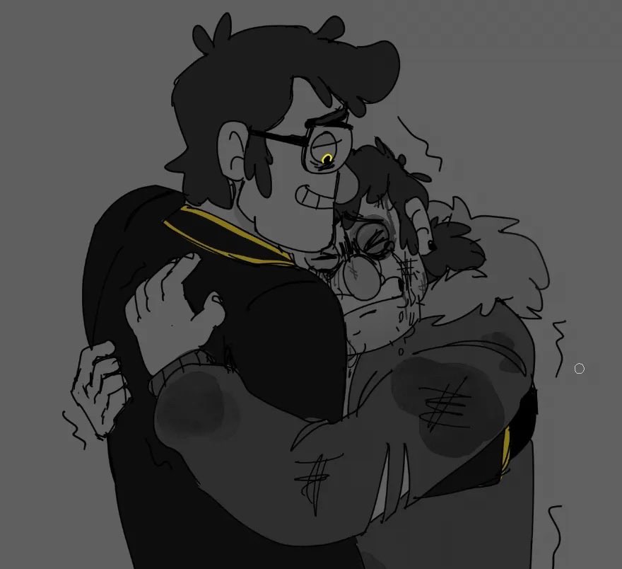 CustardCrew45's tweet photo. another old random doodle I found. I like when ford saves stan from certain doom + then uses this experience to justify everything that comes after https://t.co/asTLhbAbdv