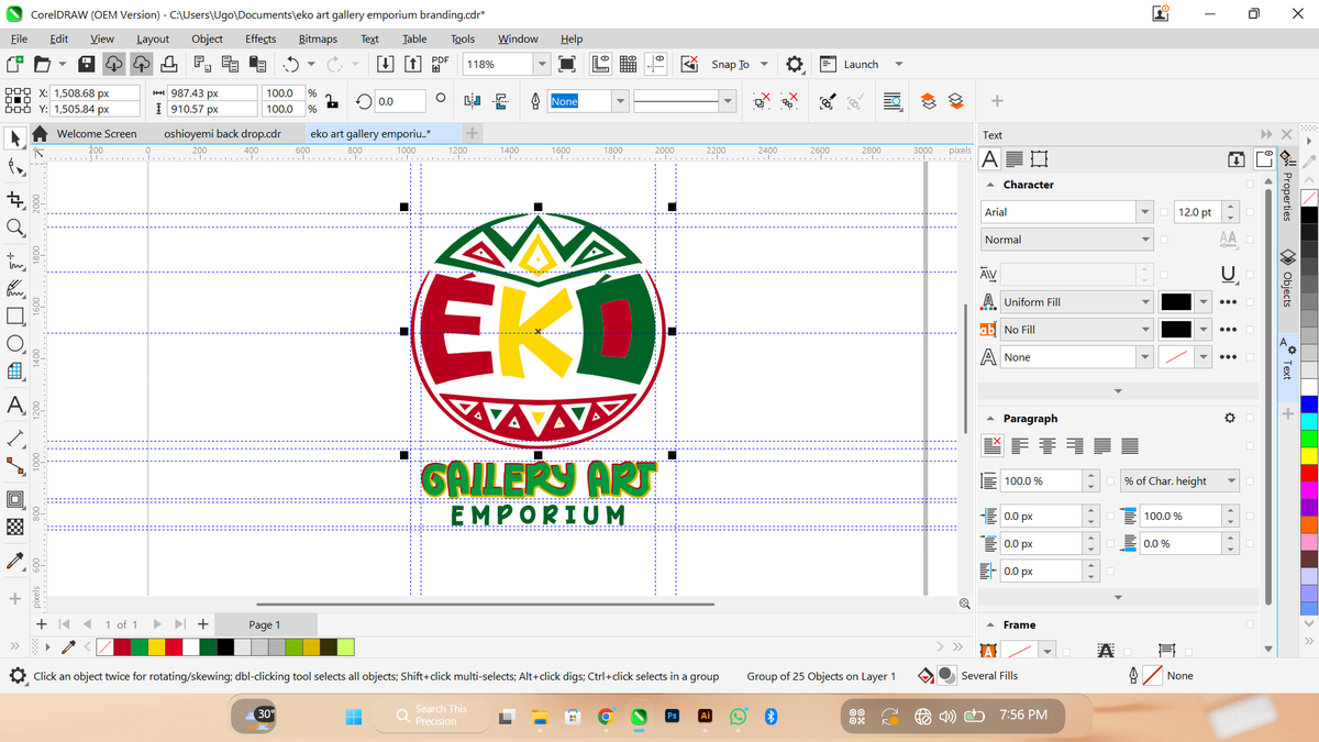 KaseyChukwu's tweet image. From pencil sketch to clean identity ⚫⚪
This logo started as a rough idea on paper—built around symmetry, bold shapes, and cultural-inspired patterns. Every detail was intentional. Every line has purpose.
Swipe to see the process ➡️#LogoDesign #CreativeProcess #FromSketchToLogo
