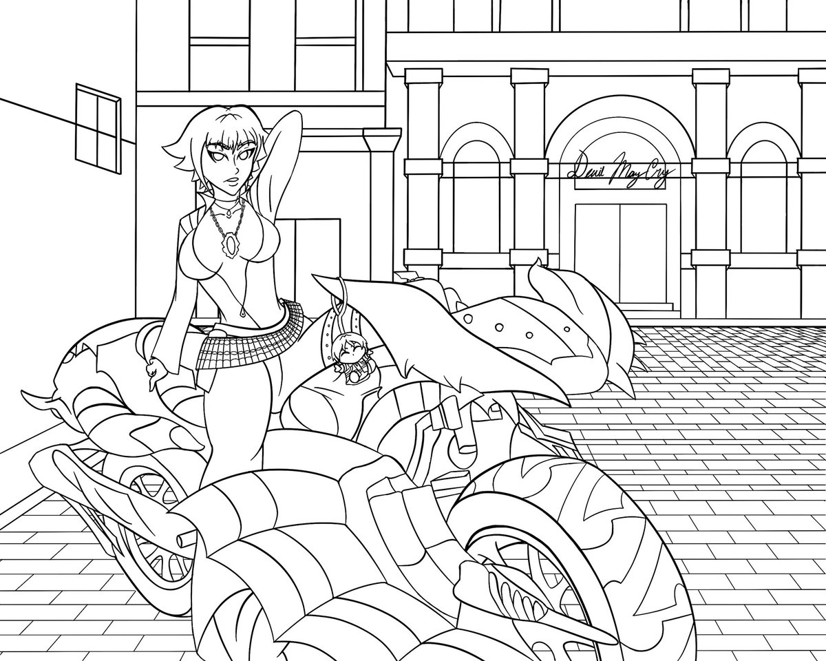 ilumianria's tweet photo. As a celebration and thank you for the s2 trailer dropping, here's the line art to a pretty Lady I've been working on! โบ๏ธ
#DMC #DMCLady #DanLady #NDMC #NDMCseason2 https://t.co/xQjO6TBjld