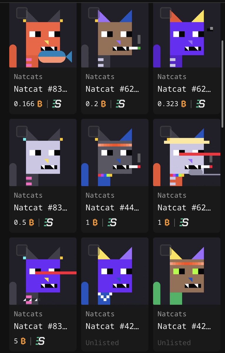 inscribedbtc's tweet photo. Two very nice rare Natcat sales recently

Getting tougher to acquire by the day

If anyone is ever going to get 1 of my rarer cats they are going to have to pay top dollar

I absolutely love rare cats and have been collecting them since mint day 2+ years ago https://t.co/Tgkuu6Oj1Z
