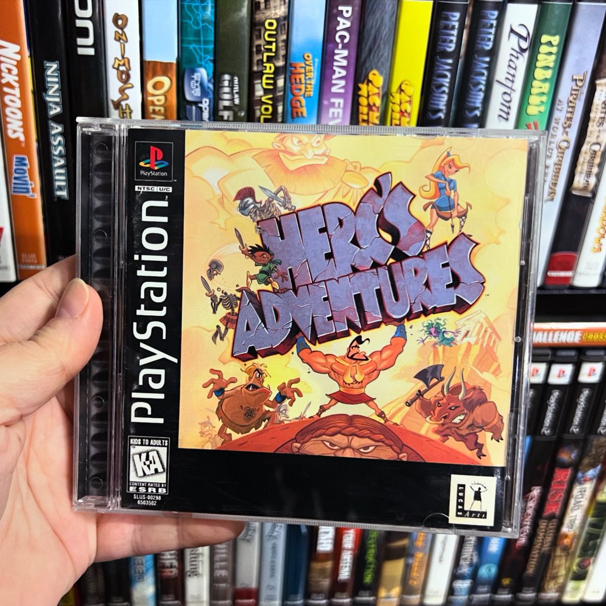 GamerAhmer's tweet image. Have you played this one? #playstation #ps1 #retrogaming #hercsadventures #videogames