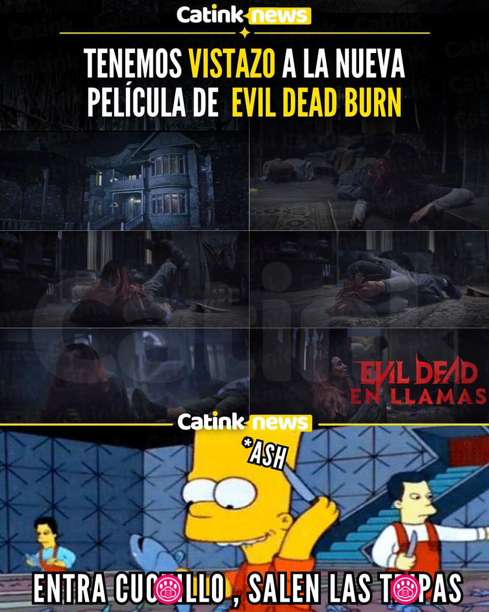 The_Catink's tweet image. ESTO SE VA A PONER FEO
#gatobana se liberó el primer vistazo a la nueva película de terror #evildeadburn que de acuerdo con algunos internautas cuenta como un reinicio de la franquicia, esperemos que se retome al personaje de #ash popular por las cintas anteriores a esta y