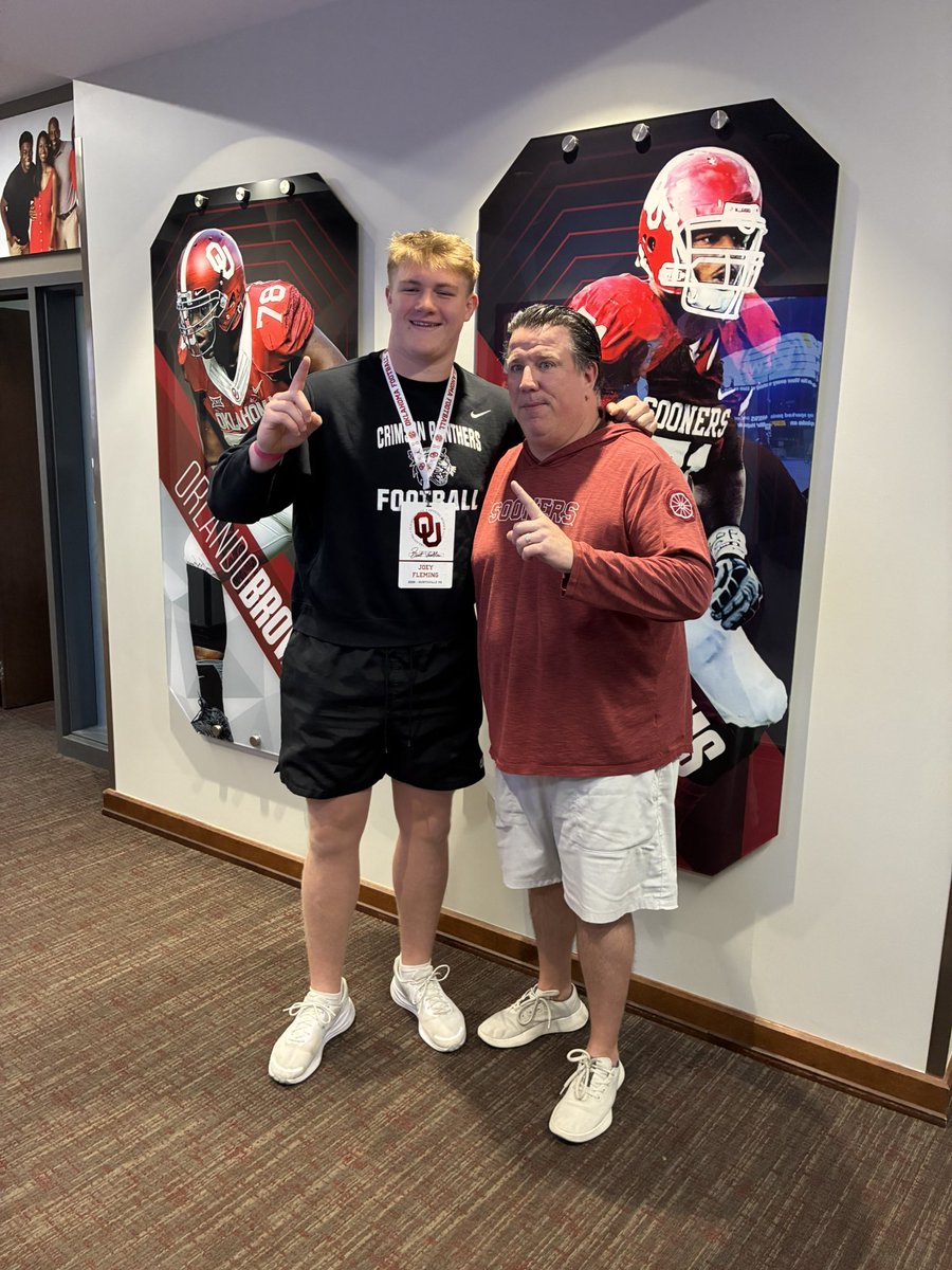 joey_flem's tweet image. Thank you for the amazing time @OU_Football I’m looking forward to being back! @CoachVenables @OU_CoachB @_ClaytonWoods @HHSPantherFB #agtg