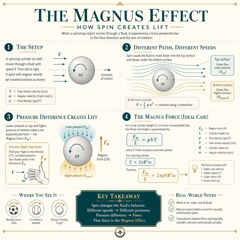 Minimal Magnus Effect Infographic