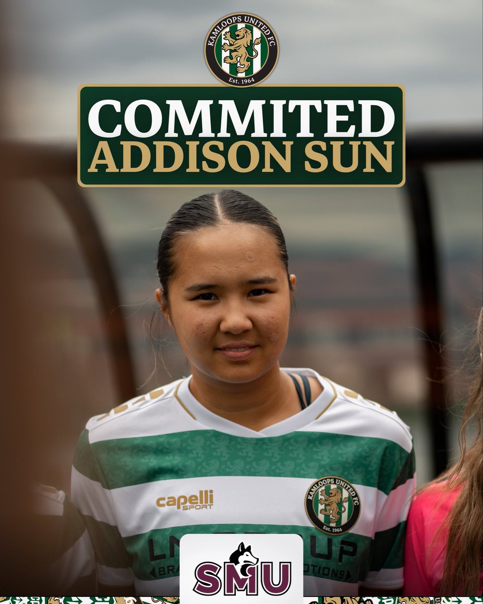 kamloopsunited's tweet photo. Congratulations to Addison Sun on her commitment to attend Saint Mary’s and play USports soccer for the Huskies in the Fall! 

Read more on our Instagram! 

#KUFCCollegePrep
#PlayerPathway https://t.co/4z77ucLQiE