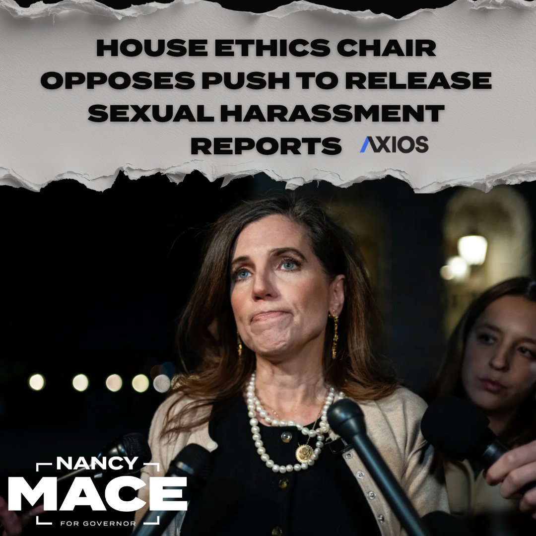 NancyMace's tweet image. 357 members of Congress voted to block the release of sexual harassment files.

They voted against transparency. They voted against accountability. And they voted against the American people.

These settlements are paid with taxpayer dollars. Your money, used to conceal the