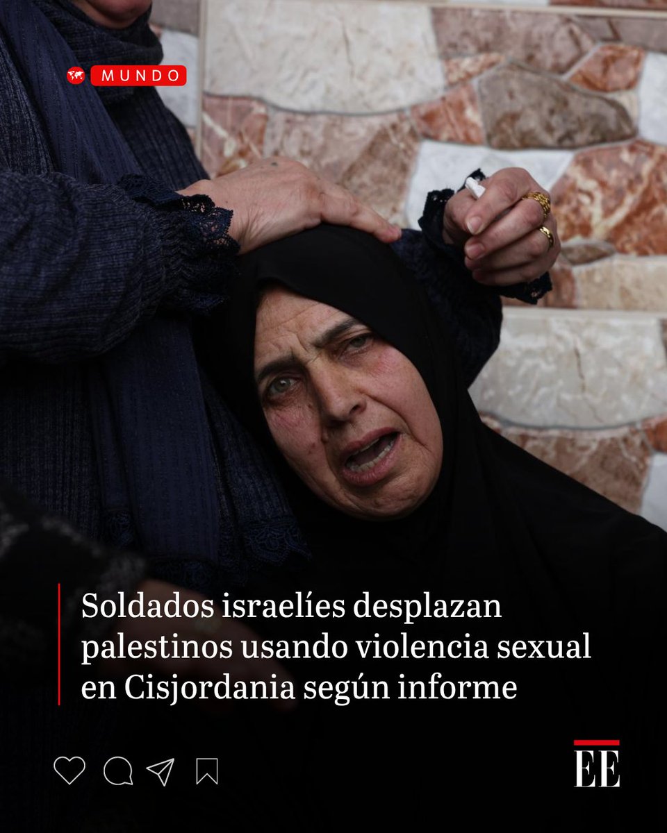 elespectador's tweet photo. Palestinos en Cisjordania han sido sometidos a registros violentos, desnudez forzada y amenazas de violencia sexual. 👉 https://t.co/h89rtDzKA0 https://t.co/VxlNkWvep6