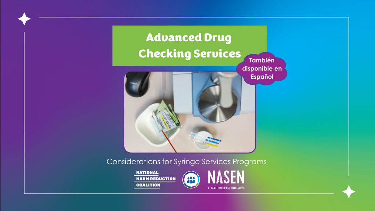 HarmReduction's tweet image. 🧵 The more people know about their drug supply, the safer they can be. #SyringeServicesPrograms (#SSPs) have been saving lives through their drug checking work, moving beyond test strips to working with advanced equipment. NHRC, in collaboration with our partners, has published