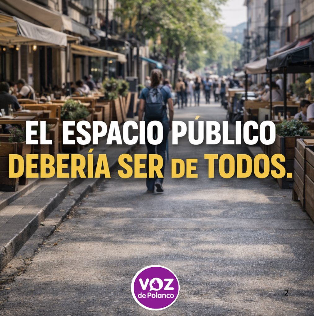 lavozdepolanco's tweet photo. Para los que dicen que “mejor restaurantes que coches”, es falso: esos espacios podrían ser áreas verdes para todos si usamos recursos como los de los parquímetros, que SÍ regresan recursos a la colonia. Las terrazas ilegales traen ruido, plagas y degradan la imagen urbana. El espacio público no es negocio privado, es calidad de vida en nuestras colonias.