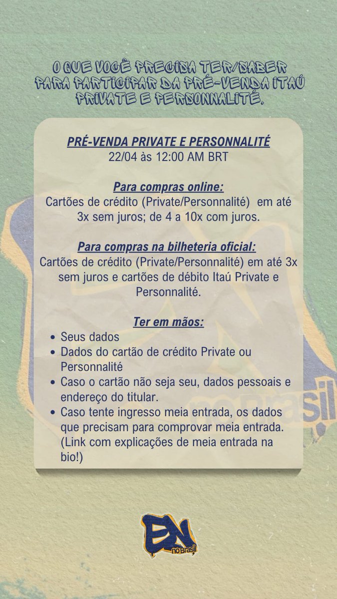 EN- no BRASIL 🇧🇷 | 04.07 tweet media