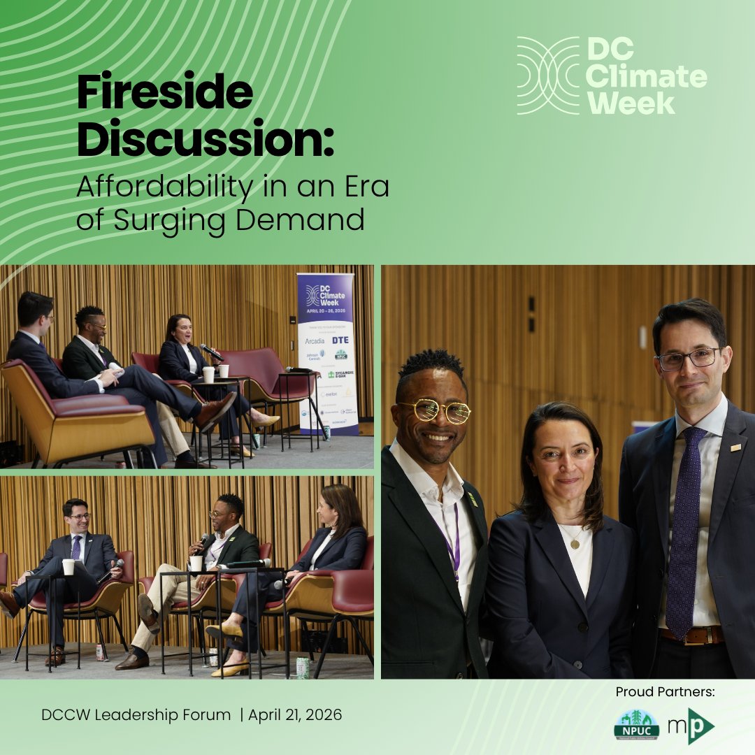 MotivePower5's tweet photo. At #DCClimateWeek, Uroš Simović moderated a fireside on affordability in an era of surging demand.

The bottom line: affordability is not a future risk. It is a current crisis. Rising demand will continue to burden those least able to pay.

#EnergyAffordability #CleanEnergy https://t.co/Qy8Mm0QEHk