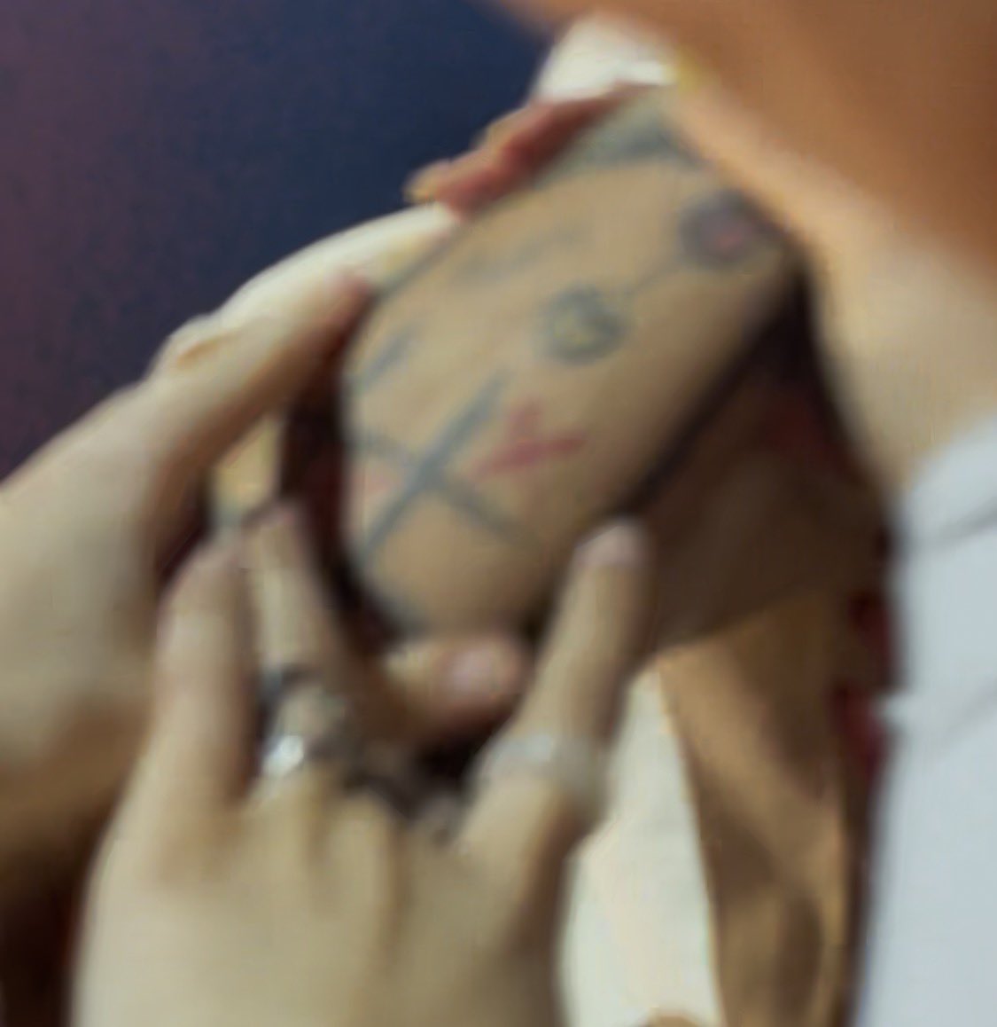 romy and i interlinked on louis’ arm