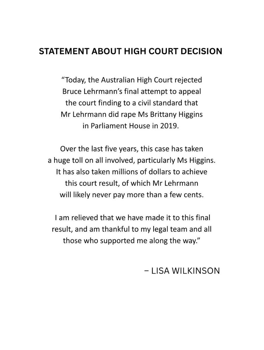 Lisa Wilkinson tweet media