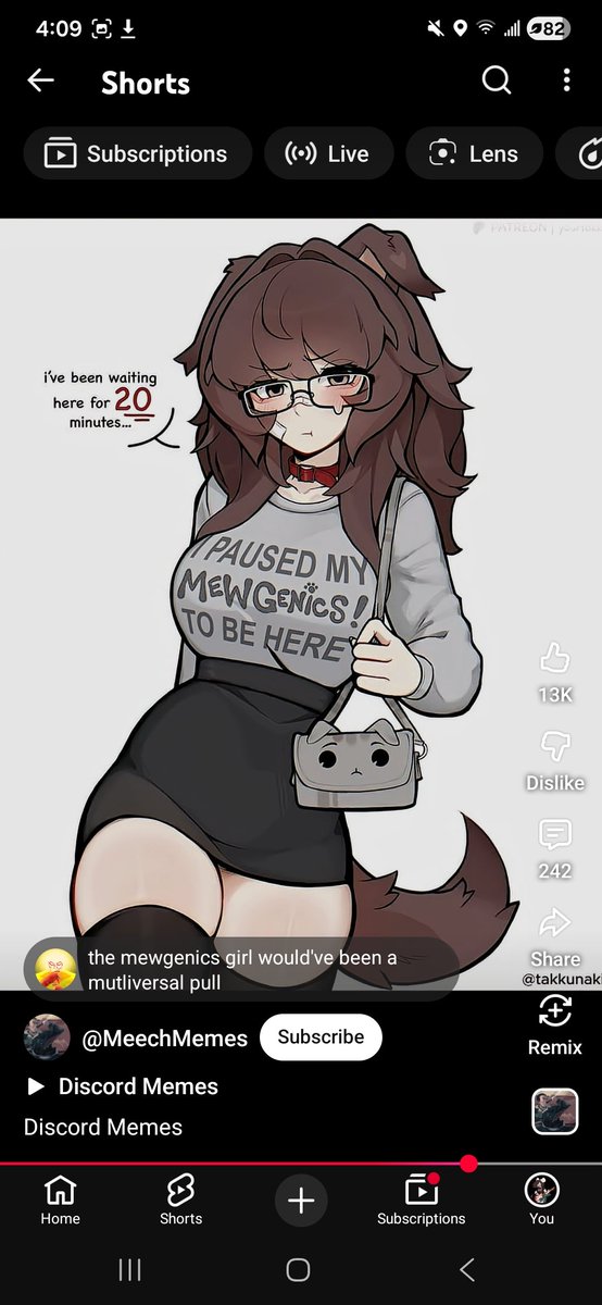 LarezTrash's tweet photo. @yourtakkun Because she's in my YOUTUBE SHORTS https://t.co/YZnnolxuiO