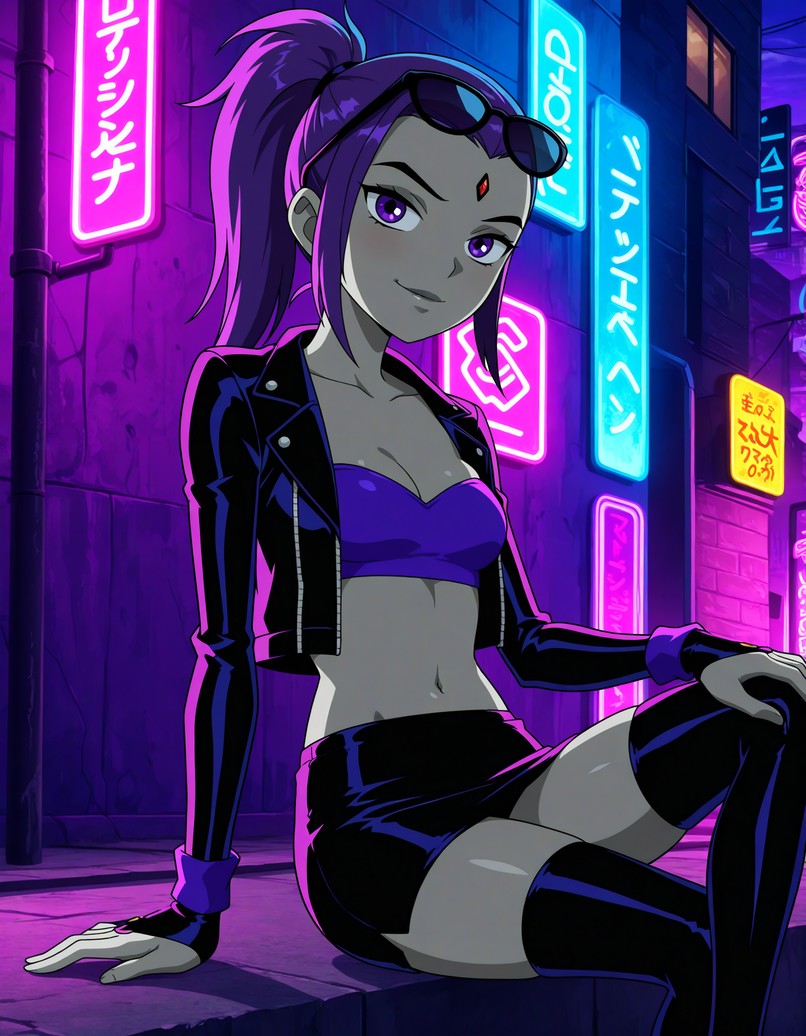 Elryusam's tweet image. #Raven #IAart #IAgenerated #TeenTitans #DC