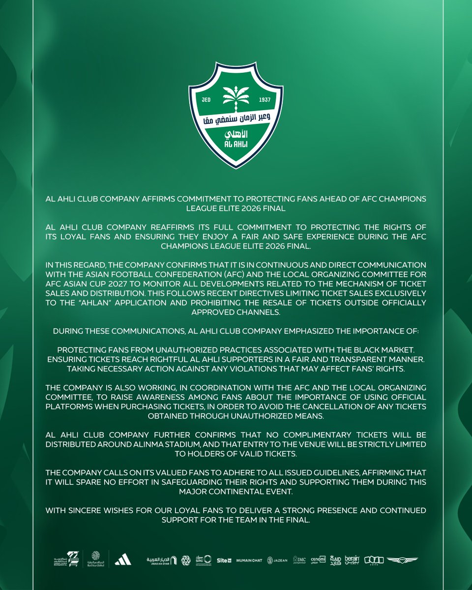 Al-Ahli Saudi Club tweet media