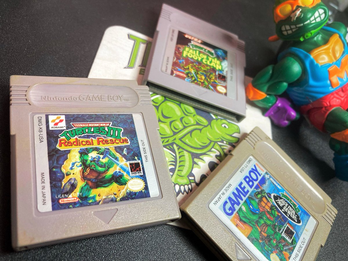1983andMetoo's tweet image. The Game Boy turtle trifecta #retrogaming