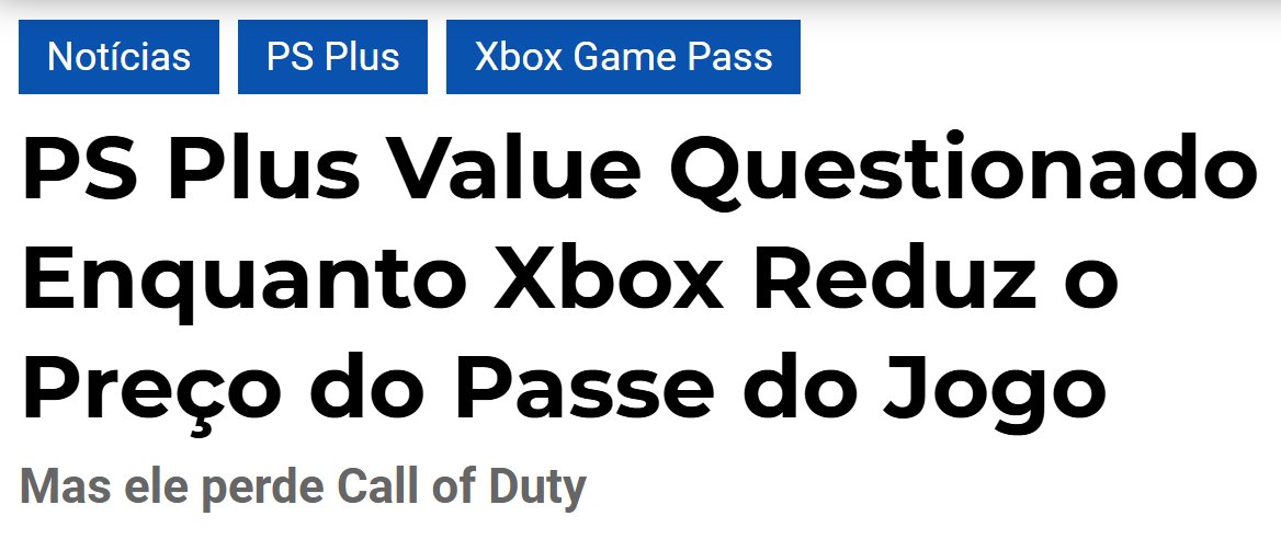 OCervejeiro_'s tweet image. AGORA 🚨: Preço mensal da assinatura do #XboxGamePassUltimate  se iguala ao preço sugerido pela Sony pela assinatura da #PSPlusDeluxe: 

🅿️Playstation Plus Deluxe - R$76,90
❎Xbox Game Pass Ultimate - R$76,90

Porém vale ressaltar que a Plus Deluxe não possui muitos dos