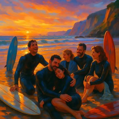 Cuentoromantic's tweet photo. Surfing at Côte des Basques: wipes, laughs, and pure magic. 🏄♂️🌊 There’s something about the Atlantic gold hour that turns friends into family and passion into a lifestyle. #CoteDesBasques #Biarritz #SurfingLife. https://t.co/bCJSQIgqLO