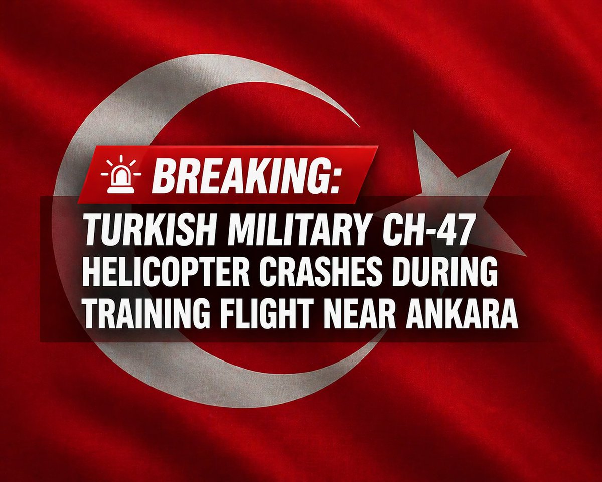 Infocus311147's tweet image. 🚨 BREAKING: Turkish military CH-47 helicopter crashes during training flight near Ankara  No casualties reported, investigation underway 🇹🇷  

#Turkey #BreakingNews #Helicopter #Ankara 

Will Compton
Gouken
Cyprus
FEMA
#CashAppFriday
Tifa