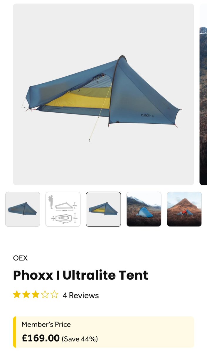 CB_cycles's tweet image. 🧵 3/3...
Second tent. OEX Phoxx 1. Lighter and more compact. Perfect for #trekking or #bikepacking 🤔
#adventure #camping #travel 

I suppose now I have the travel cup I should get something to make a brew on too ☕️