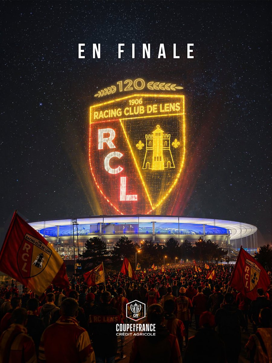 🔥 LES LENSOIS ATTENDAIENT ÇA DEPUIS 28 ANS !

Direction le Stade de France et la grande finale de la Coupe de France Crédit Agricole pour les Sang et Or 🙌

#CDFCA