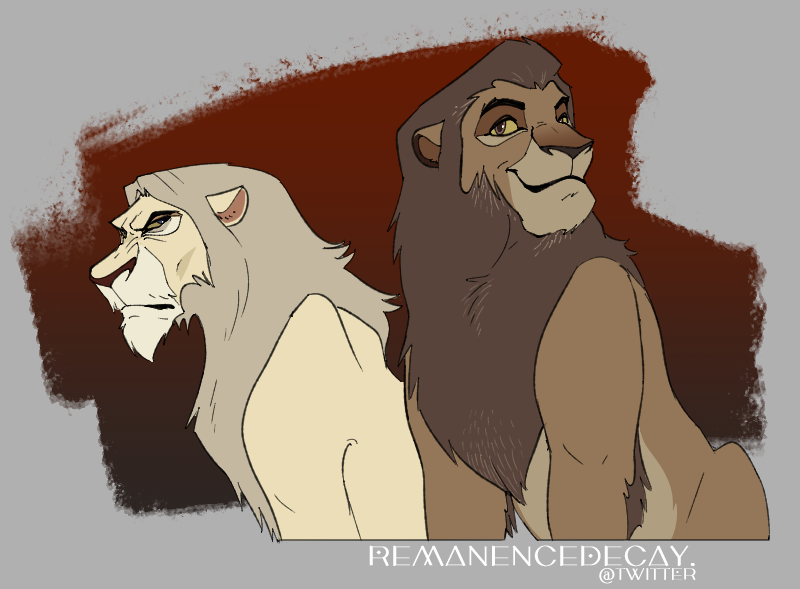 RemanenceDecay's tweet photo. every so often, I gotta return to my roots (making lion king AUs out of whatever I'm into) #AKOTSK #TLK https://t.co/7CxGNQq2ce