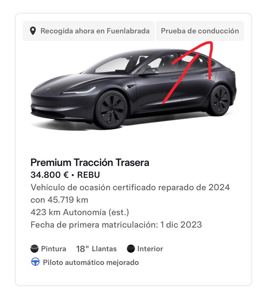 Tesla News España tweet media