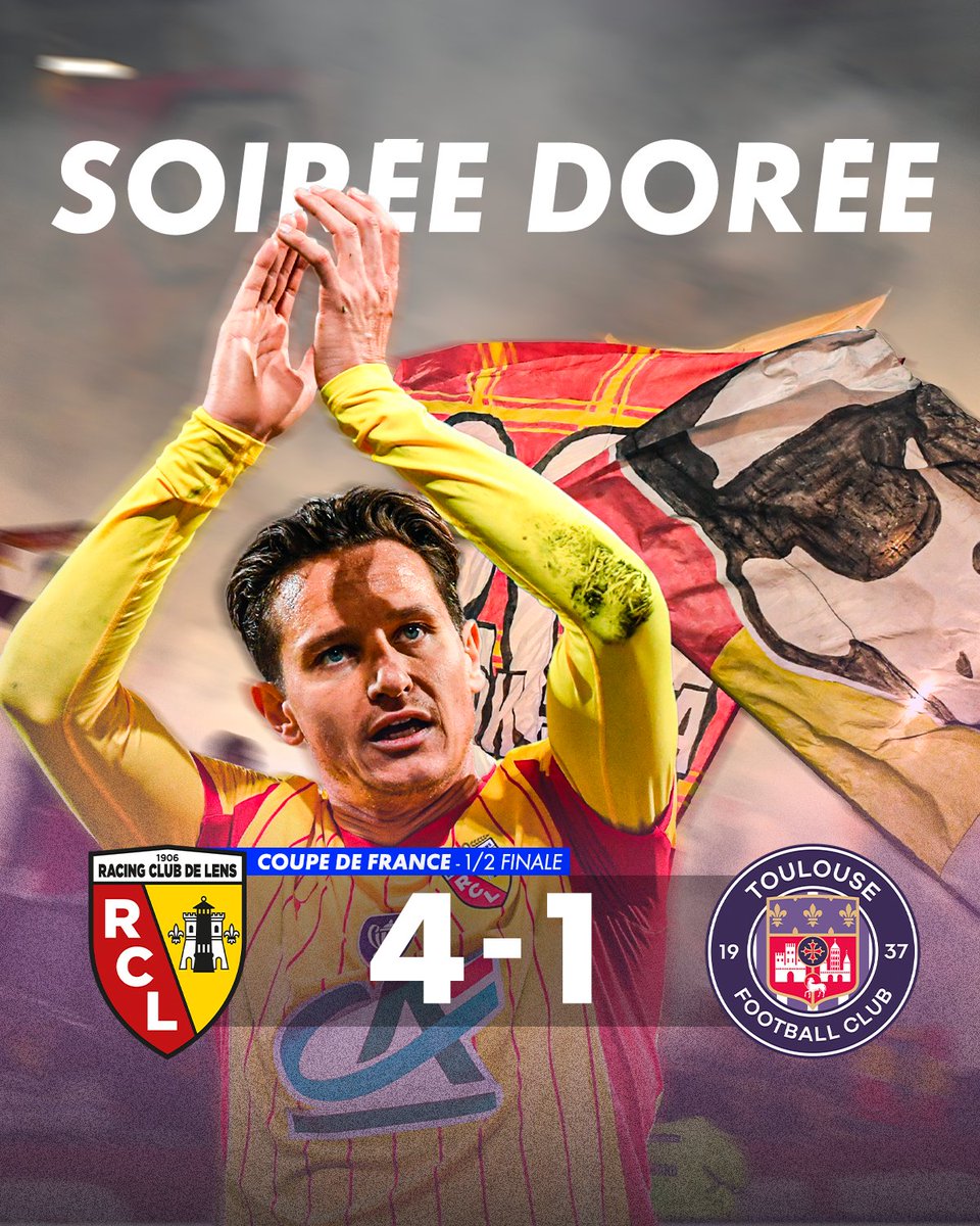 LENS SE HISSE EN FINALE DE COUPE DE FRANCE 🔥

Dans un Bollaert en fusion, les Lensois se qualifient pour la finale et tenteront de remporter la première Coupe de France de leur histoire 👏

On en discute TOUT DE SUITE dans le Late FC sur CANAL+ FOOT 🖥️