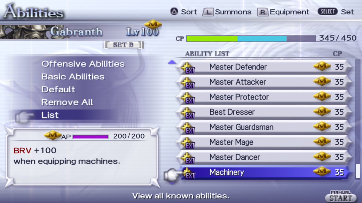IAmZaCaptain's tweet photo. #Dissidia012 Really happy to mark Gabranth and Gilgamesh completed in the "Mastered All Abilities" part. Only 29 more to go! #StillNoAPDay

Next streams will cover the Labyrinth runs, likely the final Accomplishments to be finished once I'm done with AP and collecting gear. https://t.co/SZJcjGEd0i