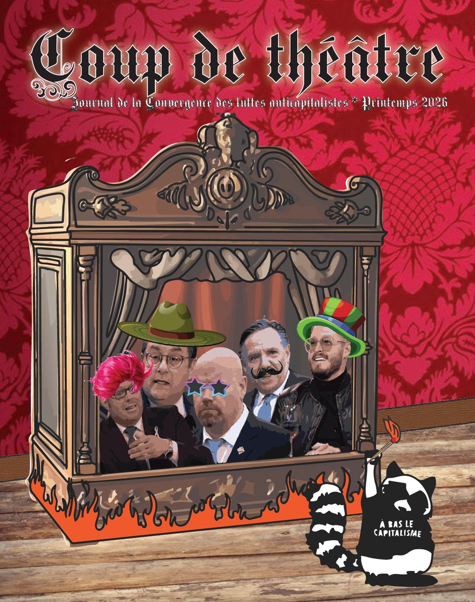 yclaude's tweet photo. #Montréal - 1er mai 2026 : Festival de la #Haine et du #Lynchage !
La manifestation des travailleuses et travailleurs du 1er mai à Montréal, est, depuis plusieurs années, confisquée par la #CLAC, une organisation clandestine et factieuse, coutumière de débordements émeutiers !
Que vient faire la #CSN dans cette entreprise haineuse, anti-sociale et anti-nationale, en compagnie d’entités douteuses, islamistes/pro-terrorisme (PYM, etc.), ainsi que des milices de néofascistes «antifas» (BFCC, ORA, etc.) réputées pour leurs violences en hordes contre des citoyens québécois indépendantistes !
La CLAC revendique le soutien de nombreux organismes dans cette calamiteuse activité, en brandissant de manière démagogique des revendications sociales, mais aussi un prêt-à-penser «antifa» qui se constitue en ennemi du Québec moderne et de la Nation québécoise !
Dans la liste des organismes présentés par la CLAC, hormis les groupes clandestins et factieux, ou informels, il faut se demander comment le soutien d’organisations légales et légitimes a été obtenu, et si cela résulte d’une réelle décision démocratique des membres !
Par ailleurs, si on se fie aux «manifestations» de la CLAC des années antérieures, elles étaient principalement orientées vers des confrontations avec la police, et il serait regrettable que des manifestants pacifiques et de bonne foi soient pris en otages et utilisés comme «boucliers humains» par des milices émeutières dont la présence est confirmée dans la liste des groupes !
*
Source : https://t.co/VBlBGHy6dX
*
@coalitionavenir @IanLafreniere @partiquebecois @PaulPlamondon
@PascaleDery @M_Biron @jfrobergeQc @fbonnardelCAQ @BDrainvilleQc
@JFLisee @KarimaBrikh
@rmartineau007 @sophiedurocher
@mbockcote @BlocQuebecois
@JdeMontreal @RadioCanadaInfo @lp_lapresse @tvanouvelles @LeDevoir @actionnationale
@CNEWS @Le_Figaro